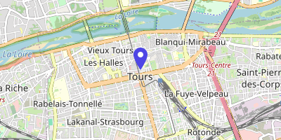 Carte OpenStreetMap — 1-3 rue des Minimes, Tours