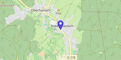 Carte OpenStreetMap — 1 place de l'Église, Niederhaslach