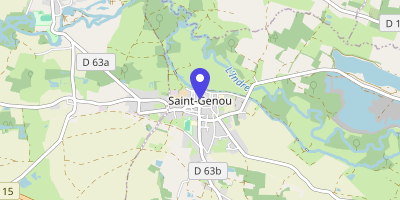 Carte OpenStreetMap — 6 boulevard Rabelais, Saint-Genou