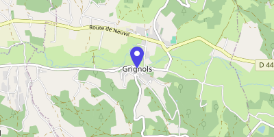 Carte OpenStreetMap — 1 place de la halle, Grignols