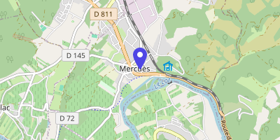 Carte OpenStreetMap — Place Raymond-Durand, Mercuès