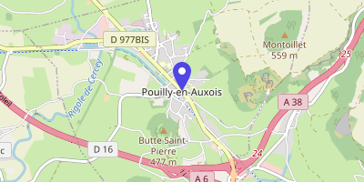 Carte OpenStreetMap — 1 place de la Libération, Pouilly-en-Auxois
