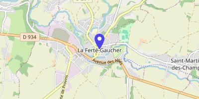 Carte OpenStreetMap — 1 place du Général-de-Gaulle, La Ferté-Gaucher