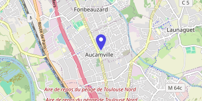 Carte OpenStreetMap — Place Jean-Bazerque, Aucamville