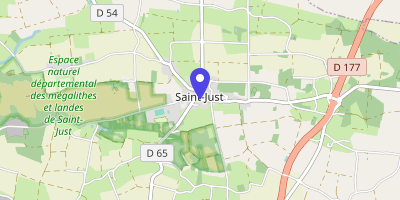 Carte OpenStreetMap — 1 rue Abbé-Corbe, Saint-Just