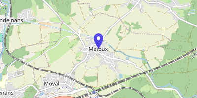 Carte OpenStreetMap — 2 place de la Mairie, Meroux-Moval