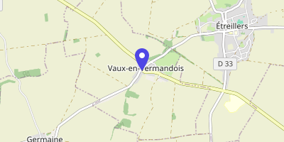 Carte OpenStreetMap — 2 rue de Roupy, Vaux-en-Vermandois