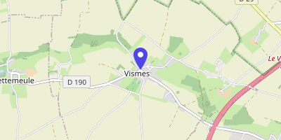 Carte OpenStreetMap — 1 rue du Moulin, Vismes