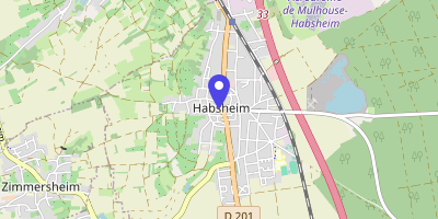 Carte OpenStreetMap — 94 rue du Général-de-Gaulle, Habsheim