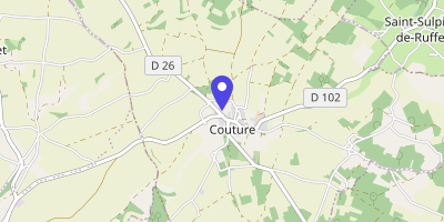 Carte OpenStreetMap — 1 place de la Mairie, Couture