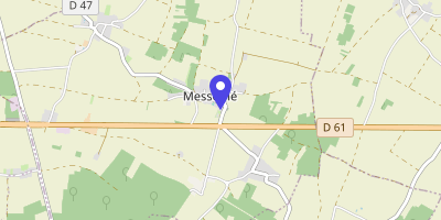 Carte OpenStreetMap — 5 rue de l'Église, Messemé