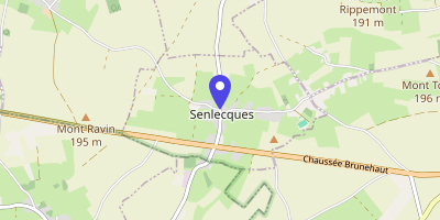Carte OpenStreetMap — 1 place de l'Église, Senlecques