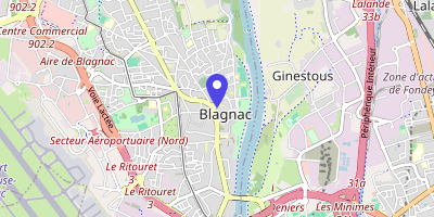 Carte OpenStreetMap — 1 place des Arts, Blagnac Cedex