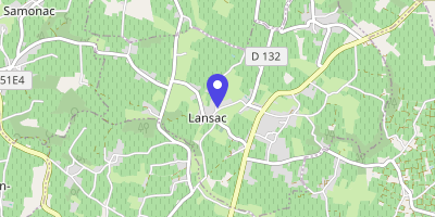 Carte OpenStreetMap — 13 route de Goujon, Lansac