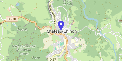 Carte OpenStreetMap — 19 rue du Docteur René-Pierre Signé, Château-Chinon