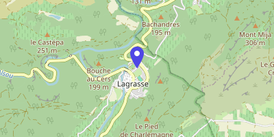 Carte OpenStreetMap — Avenue des Condamines, Lagrasse