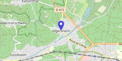 Carte OpenStreetMap — 42 rue de la République, Ingersheim