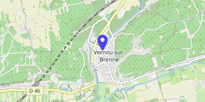 Carte OpenStreetMap — 1 rue Anatole-France, Vernou-sur-Brenne