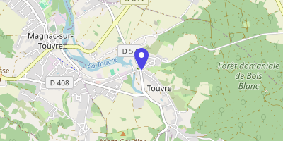 Carte OpenStreetMap — 1 route des Sources, Touvre