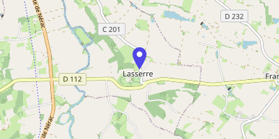 Carte OpenStreetMap — 385 route de Nérac, Lasserre