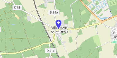 Carte OpenStreetMap — Place de la Mairie, Villeneuve-Saint-Denis