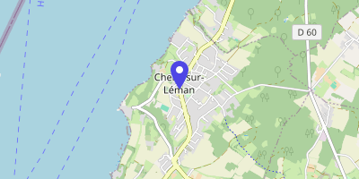 Carte OpenStreetMap — 1127 rue du Léman, Chens-sur-Léman