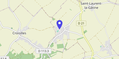 Carte OpenStreetMap — 1 place de Saint-Pôl, Saint-Laurent-la-Gâtine