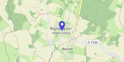 Carte OpenStreetMap — 1 rue Pigeonnier, Bourguignon-sous-Coucy