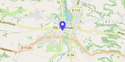 Carte OpenStreetMap — Cours-Delom, Vic-Fezensac