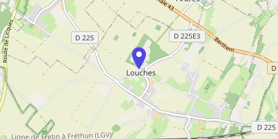 Carte OpenStreetMap — Place de l'église, Louches