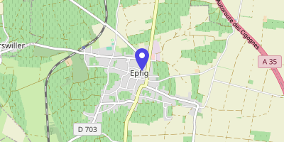 Carte OpenStreetMap — 3 place de la Mairie, Epfig