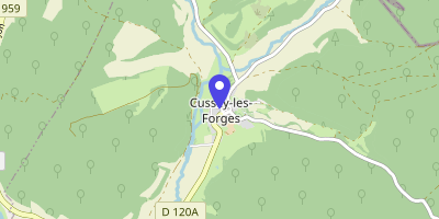 Carte OpenStreetMap — 1 place d'Armes, Cussey-les-Forges