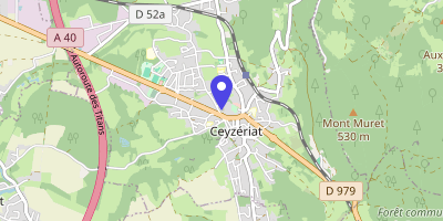 Carte OpenStreetMap — 1 place Jean-Moulin, Ceyzériat