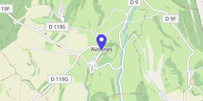 Carte OpenStreetMap — 9 rue de l'Hôpital, Avosnes