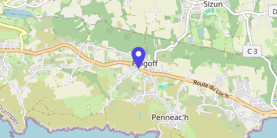 Carte OpenStreetMap — 29 rue Pierre-Brossolette, Plogoff