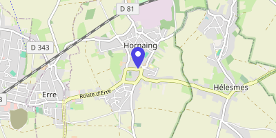 Carte OpenStreetMap — 12 rue Jean-Jaurès, Hornaing