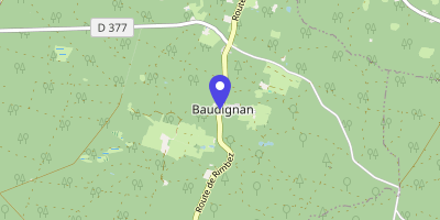 Carte OpenStreetMap — 8 route de Rimbez, Baudignan