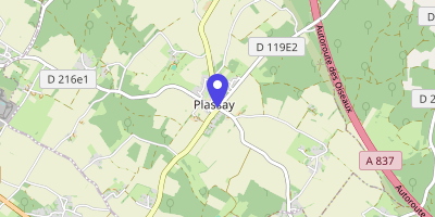 Carte OpenStreetMap — 1 rue de Saintonge, Plassay