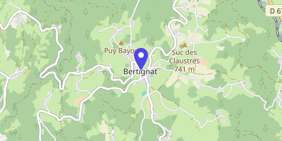 Carte OpenStreetMap — Le Bourg, Bertignat