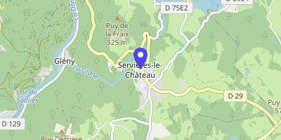 Carte OpenStreetMap — 2 rue du Vieux-Bourg, Servières-le-Château