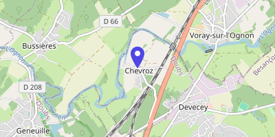 Carte OpenStreetMap — 3 rue des Fontaines, Chevroz