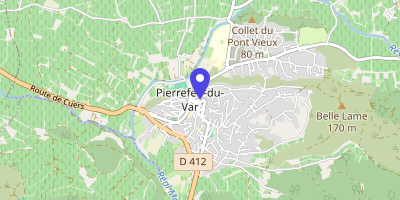 Carte OpenStreetMap — Place Urbain-Sénès, Pierrefeu-du-Var