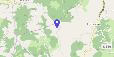 Carte OpenStreetMap — Le Bourg, Louignac