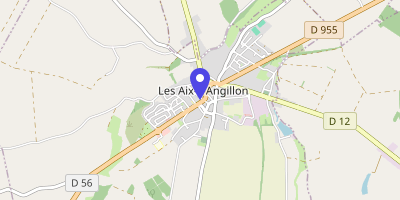 Carte OpenStreetMap — 1 rue de la République, Les Aix-d'Angillon