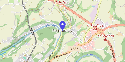 Carte OpenStreetMap — Place Général-de-Gaulle, Port-Launay