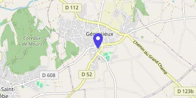 Carte OpenStreetMap — 75 place du Marché, Génissieux