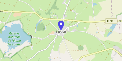 Carte OpenStreetMap — 5 rue de la Mairie, Lussat
