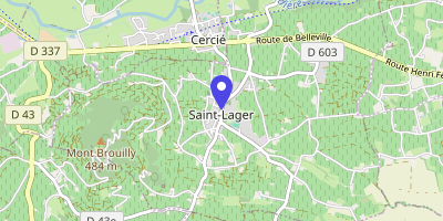 Carte OpenStreetMap — 578 route des Brouilly, Saint-Lager