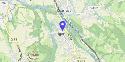 Carte OpenStreetMap — Place Saint-Vincent, Igon