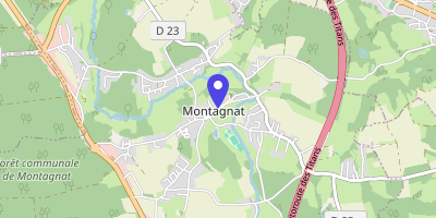 Carte OpenStreetMap — 1655 route du Village, Montagnat